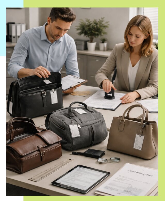 Сертификация сумок в Кирове от 7772 руб. | Алешин-Кри