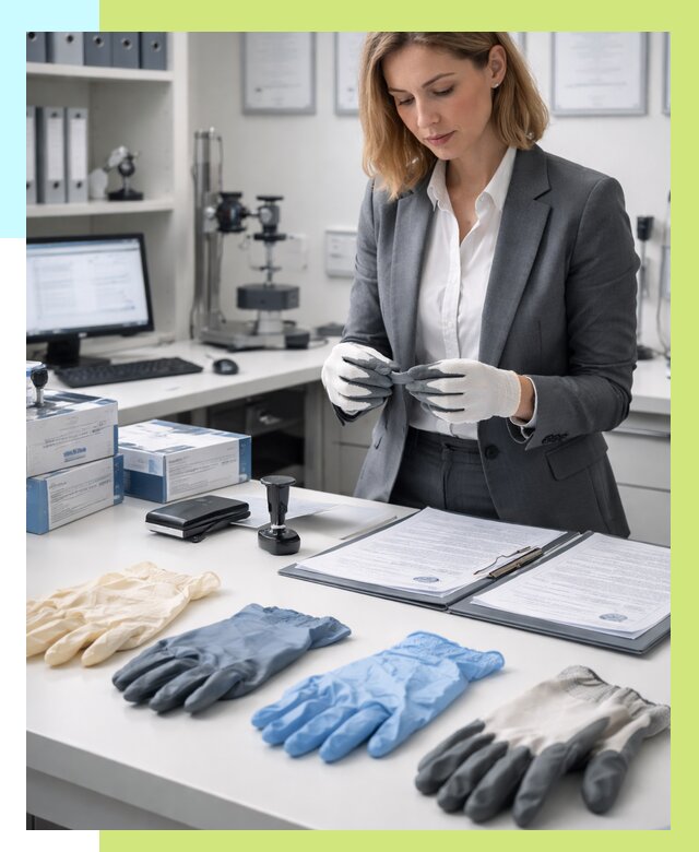 Сертификация перчаток в Кирове от 8808 р. | Алешин-Кри