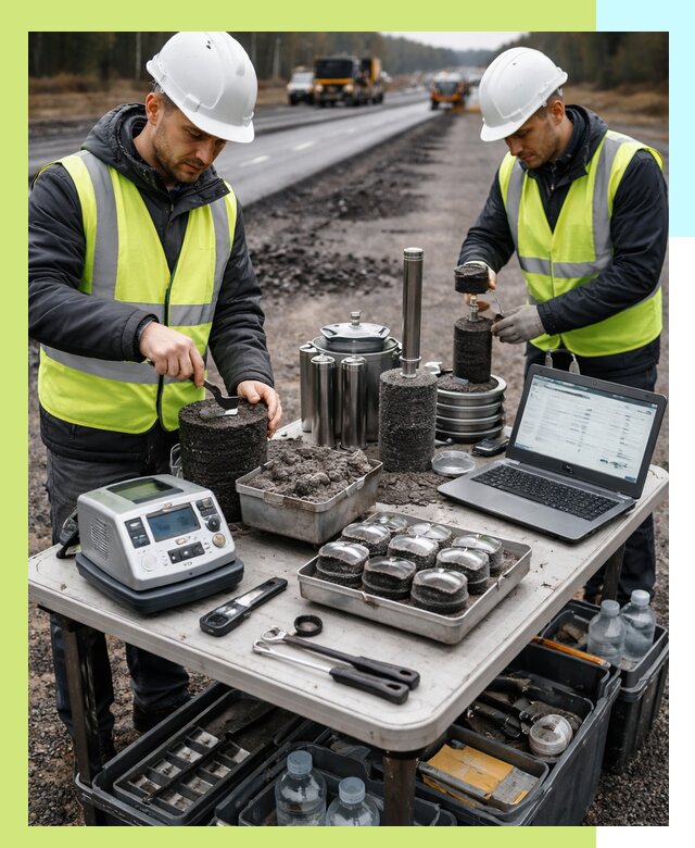 Сертификация асфальта: испытания и подтверждение в Кирове