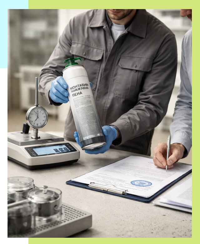 Сертификация монтажной пены в Кирове от 15543 р. | Алешин-Кри