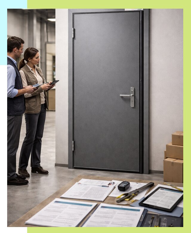 Сертификация противопожарных дверей в Кирове от 9326 р. | Алешин-Кри