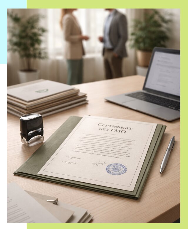 Сертификат без ГМО в Кирове от 7772 р. оформить срочно Алешин-Кри