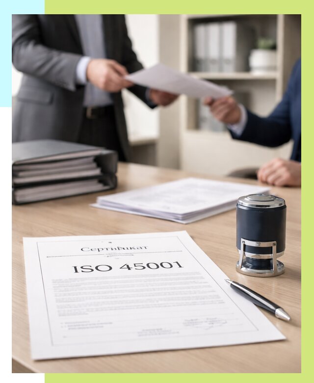 Сертификат ISO 45001 в Кирове под ключ от 46629 р. | Алешин-Кри